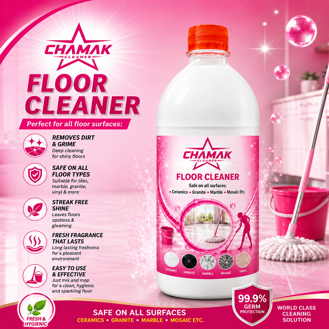 Colour Floor cleaner 